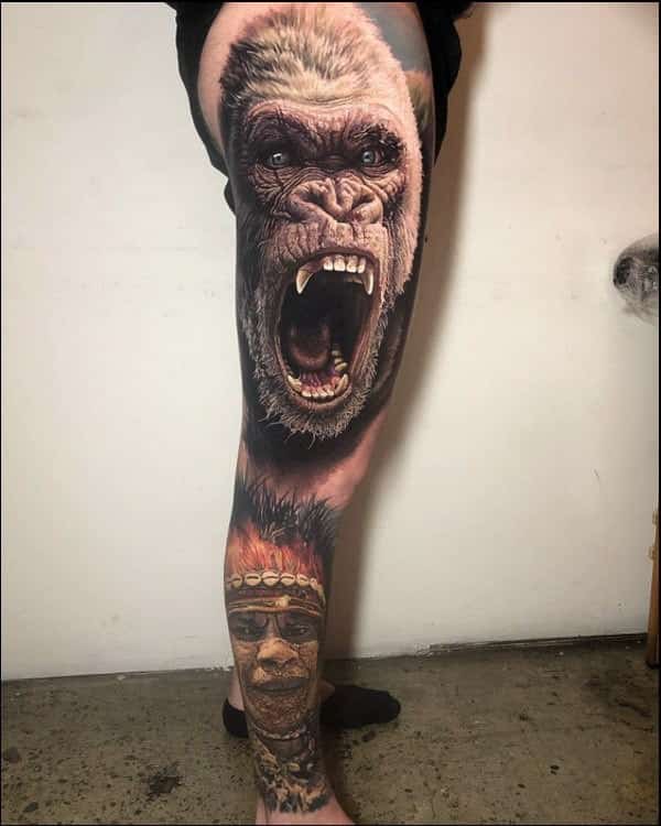 3d tattoos for leg