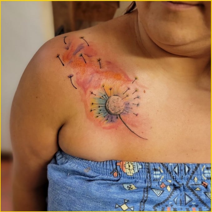 Best dandelion tattoos