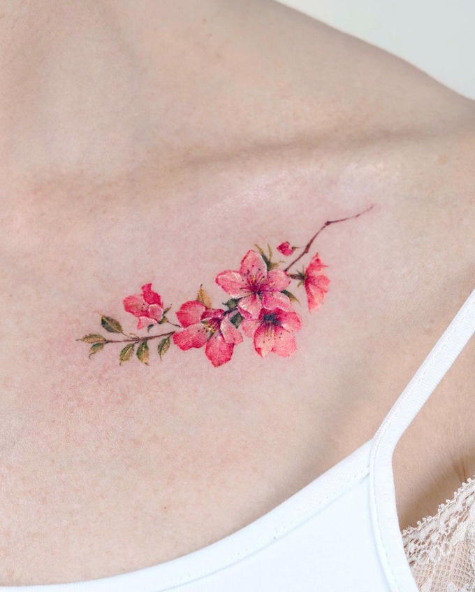 cherry blossom tattoo
