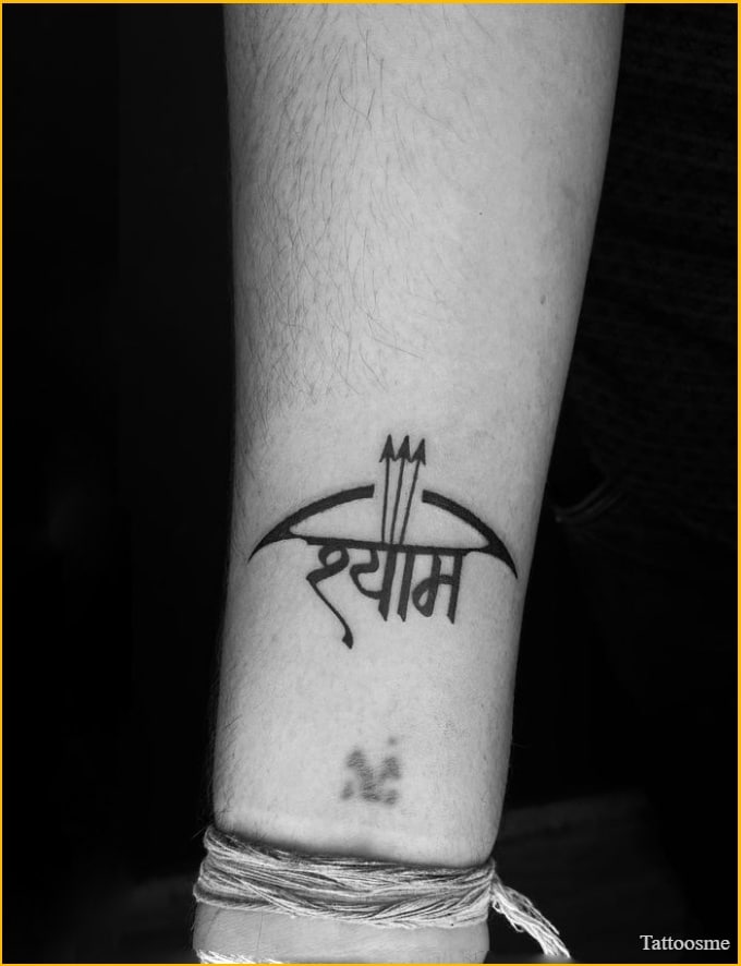 khatu shyam baba tattoo for women