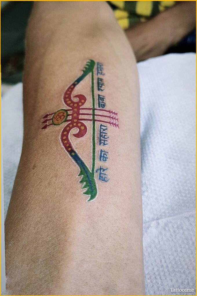 khatu shyam baba tattoo on hand