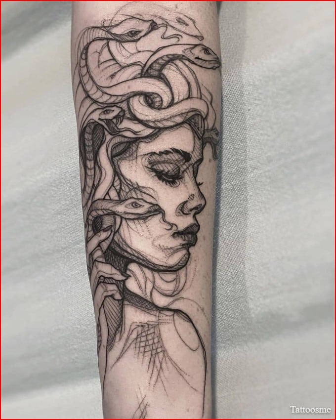 medusa kopf tattoo