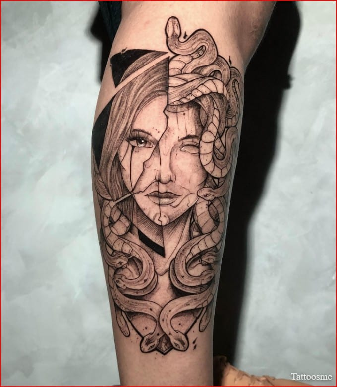 medusa tattoo on arm