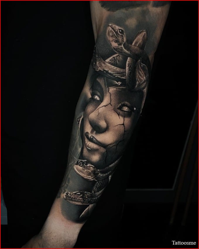medusa head tattoo design