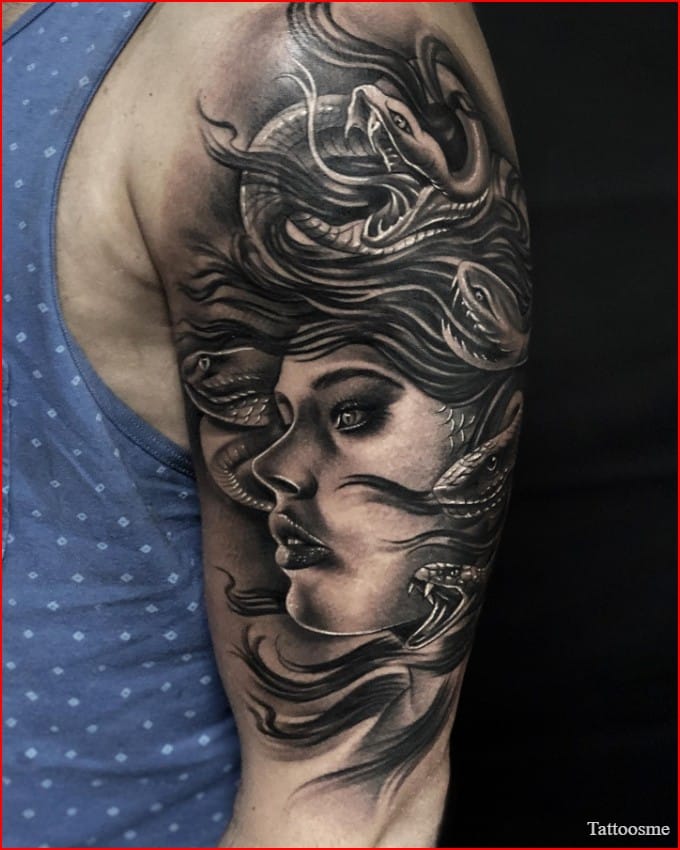 medusa head tattoo design