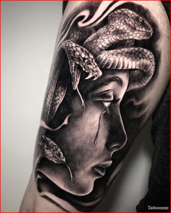 medusa tattoo american traditional