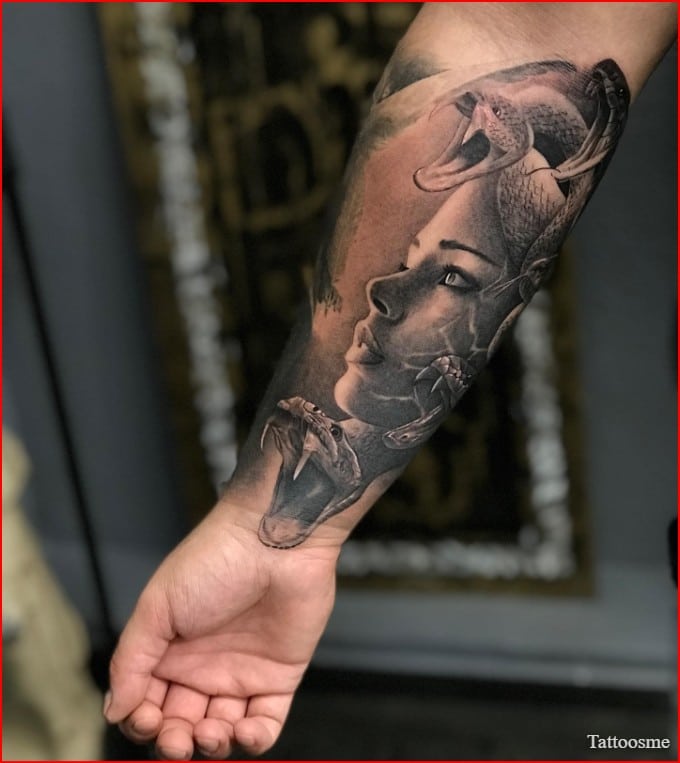 medusa tattoo sleeve