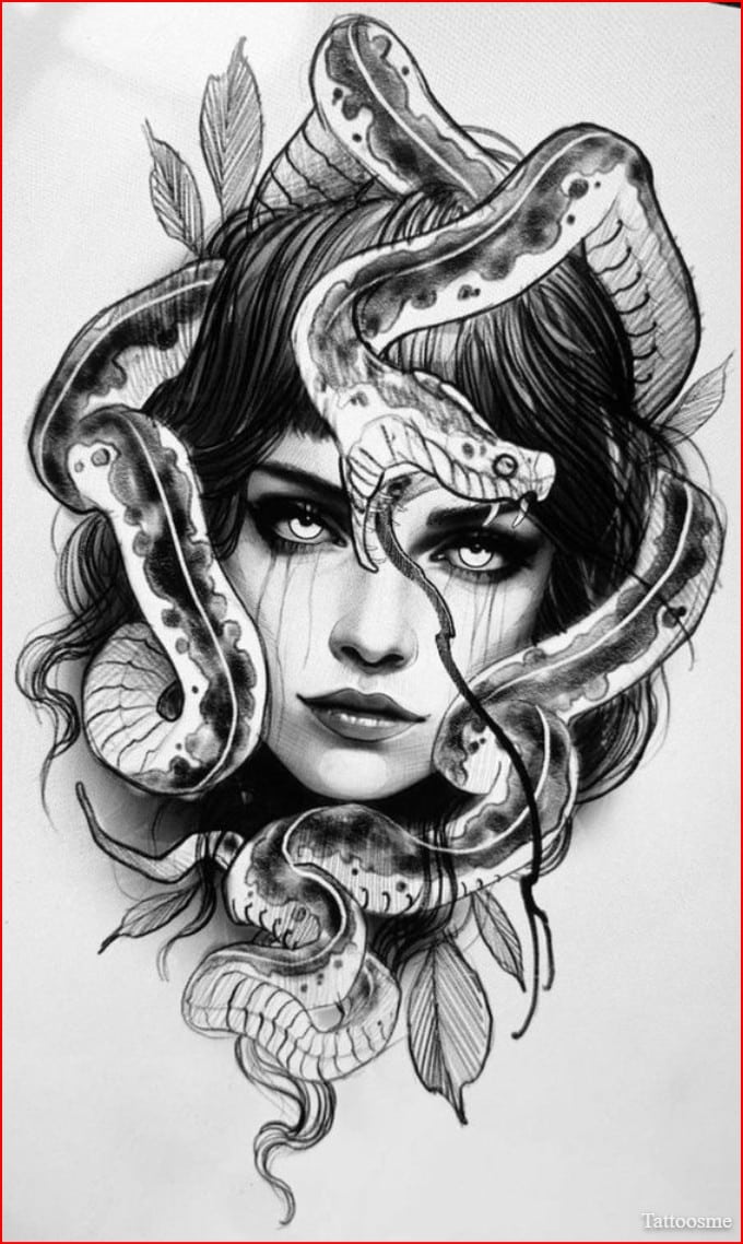 medusa tattoo greek