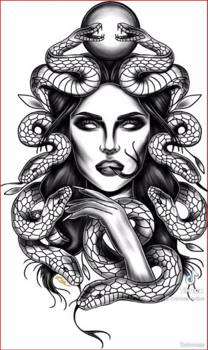 medusa tattoo half sleeve