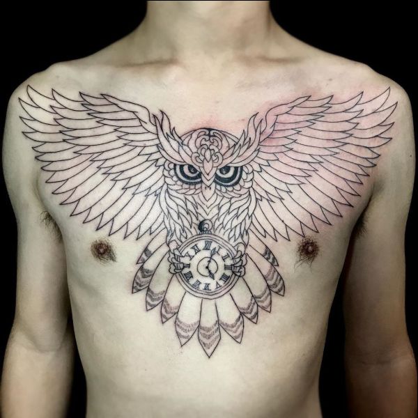 owl tattoos for men