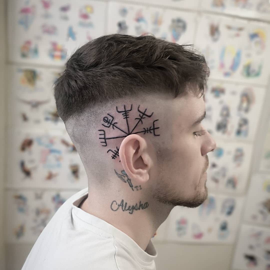 viking head tattoo