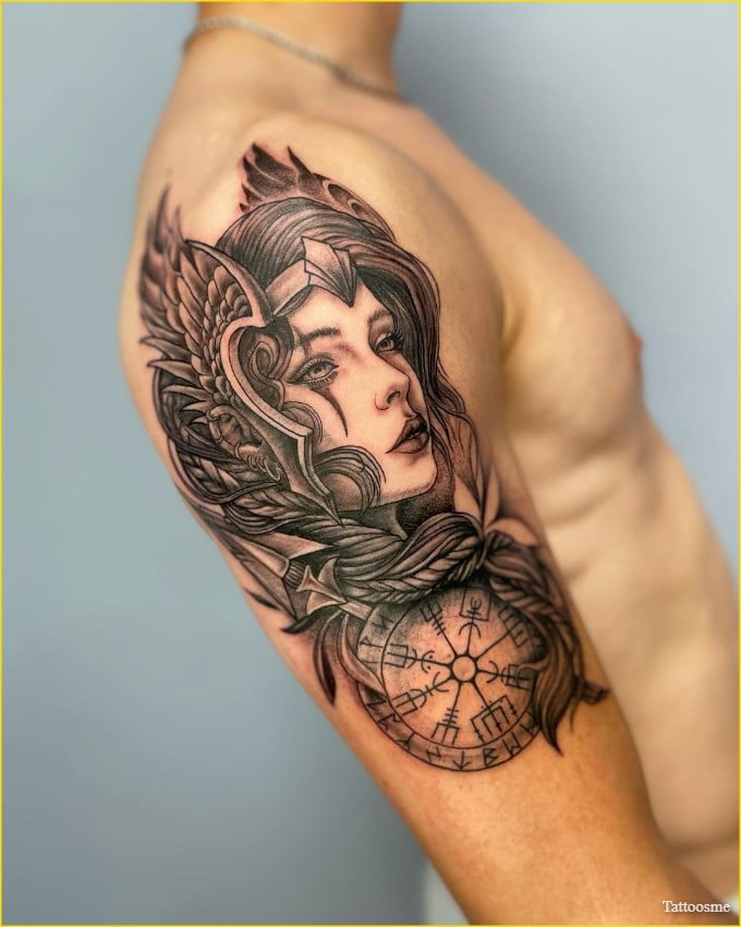 viking sleeve tattoo